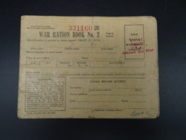 War Ration Book No.3 with stamps