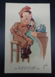 Belgian postcard WW2