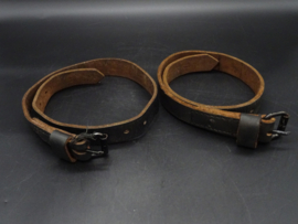 Pair of British leather straps