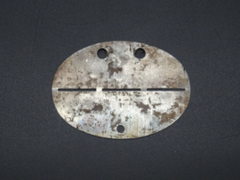 Original German Erkennungsmarke in steel - unissued