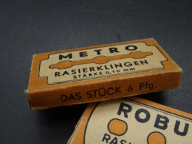German Metro razor blades ww2