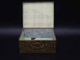 Brass jewelry or cigar box