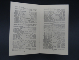 US Military Naval Club - Register of Members 1942