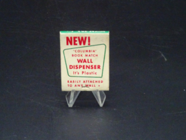Vintage USA matchbook 'Wall Dispenser'