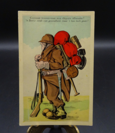 Belgian humoristic postcard 1930's