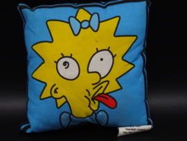 The Simpsons 1997 small cushion Maggie blue