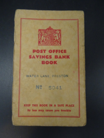 Post Office savings bank book 1943