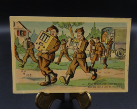 Belgian humoristic postcard 1930's