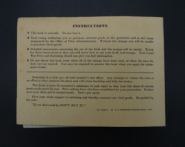 War Ration Book No.3