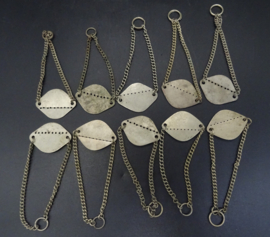 Belgian ww2 blank dog tag bracelet