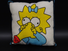 The Simpsons 1997 small cushion Maggie white