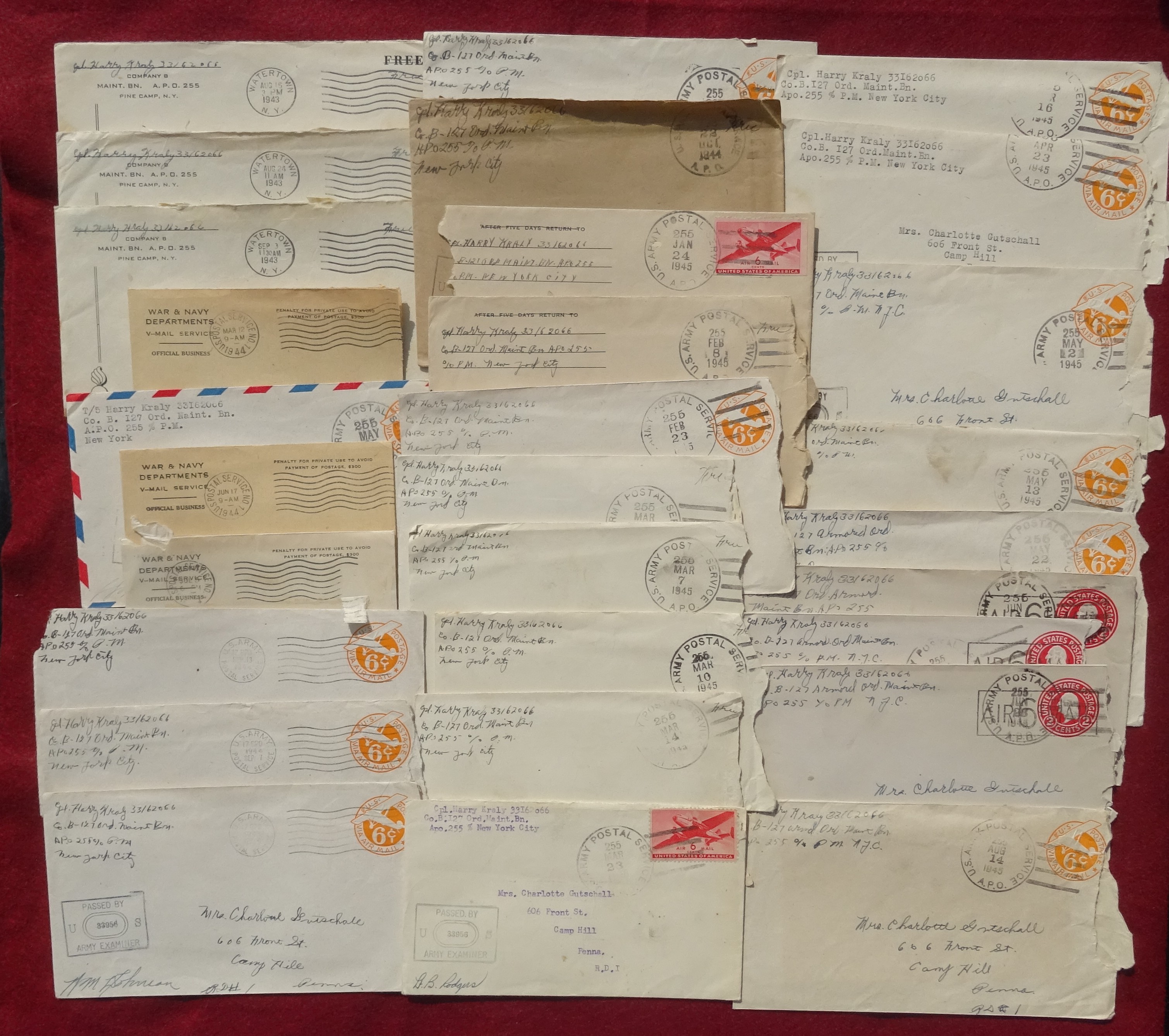 Correspondence grouping 5th Armored Division ww2