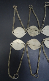 Belgian ww2 blank dog tag bracelet