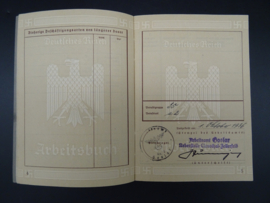 Arbeitsbuch First Type from Arbeitsamt Goslar