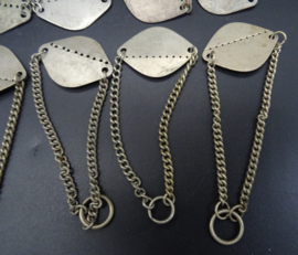 Belgian ww2 blank dog tag bracelet