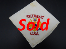 USA Sweetheart handkerchief WW2