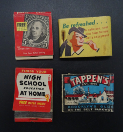 16 American matchbooks
