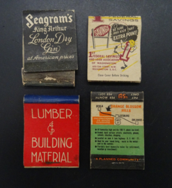 16 American matchbooks