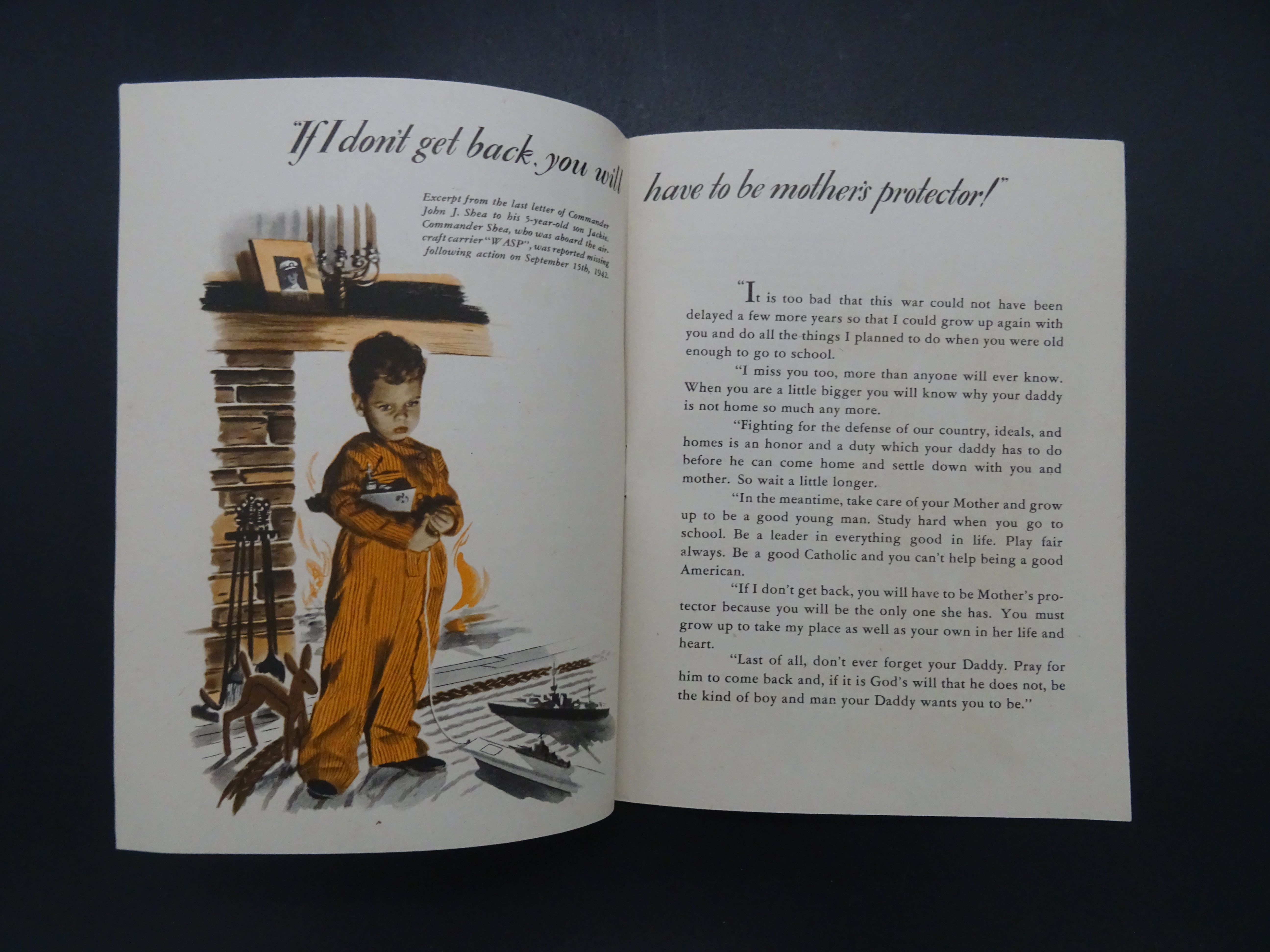 US Navy booklet 'Lest we forget' 1943