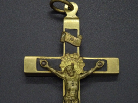 Brass and ebony crucifix