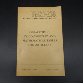 US TM20-230 Manual for Artillery 1944