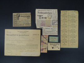 Lot with various German coupons WW2 (2)