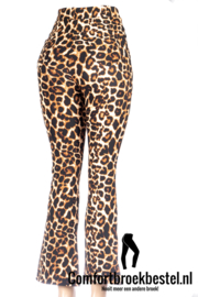 Flared broek panter