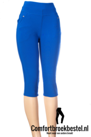 Comfortbroek capri royaalblauw