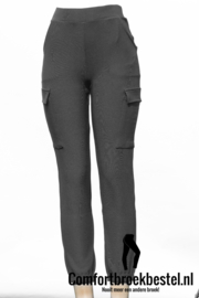 comfortbroek Cargo zwart