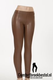 Norfy Leather look legging camel