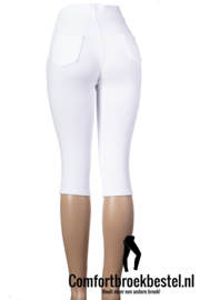 Comfortbroek capri wit
