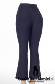 Flared broek donkerblauw