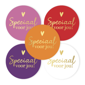 Sticker - Speciaal voor jou - 5 kleuren (5st)