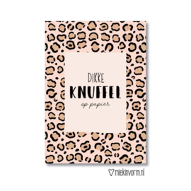 Kaart ‘Dikke knuffel op papier’