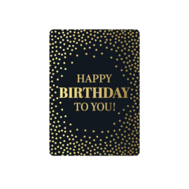 Minikaartje ‘Happy birthday to you!’