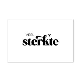 Minikaartje ‘Veel sterkte’