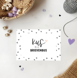Kaart ‘Kus in je brievenbus’