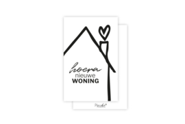 Minikaartje ‘Hoera nieuwe woning’