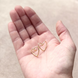 Oorbellen ‘Hart medium’