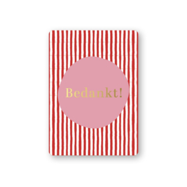Minikaartje ‘Bedankt!’
