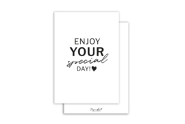 Kaart ‘Enjoy your special day’