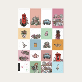 Stickervel Engeland