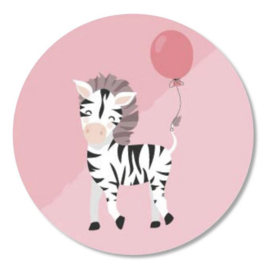 Sticker ‘Zebra met ballon’ (5st)