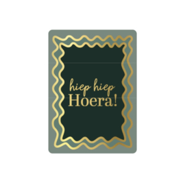 Minikaartje ‘Hiep hiep hoera!’