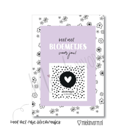 Kaart ‘Bloemetjes voor jou’ met bloemzaadjes