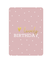 Kaart ‘Lovely birthday’