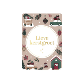 Minikaartje ‘Lieve kerstgroet’