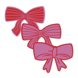 Sticker - Strik roze/rood (5st)