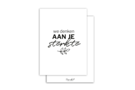 Kaart ‘We denken aan je’