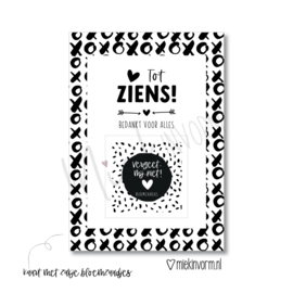 Kaart ‘Tot ziens’ met bloemzaadjes